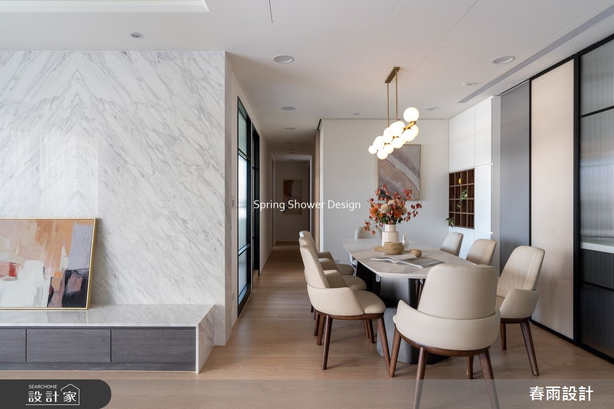 新成屋(5年以下)＿現代風客廳餐廳走廊案例圖片＿春雨設計＿春雨_203 青埔hello棧之10