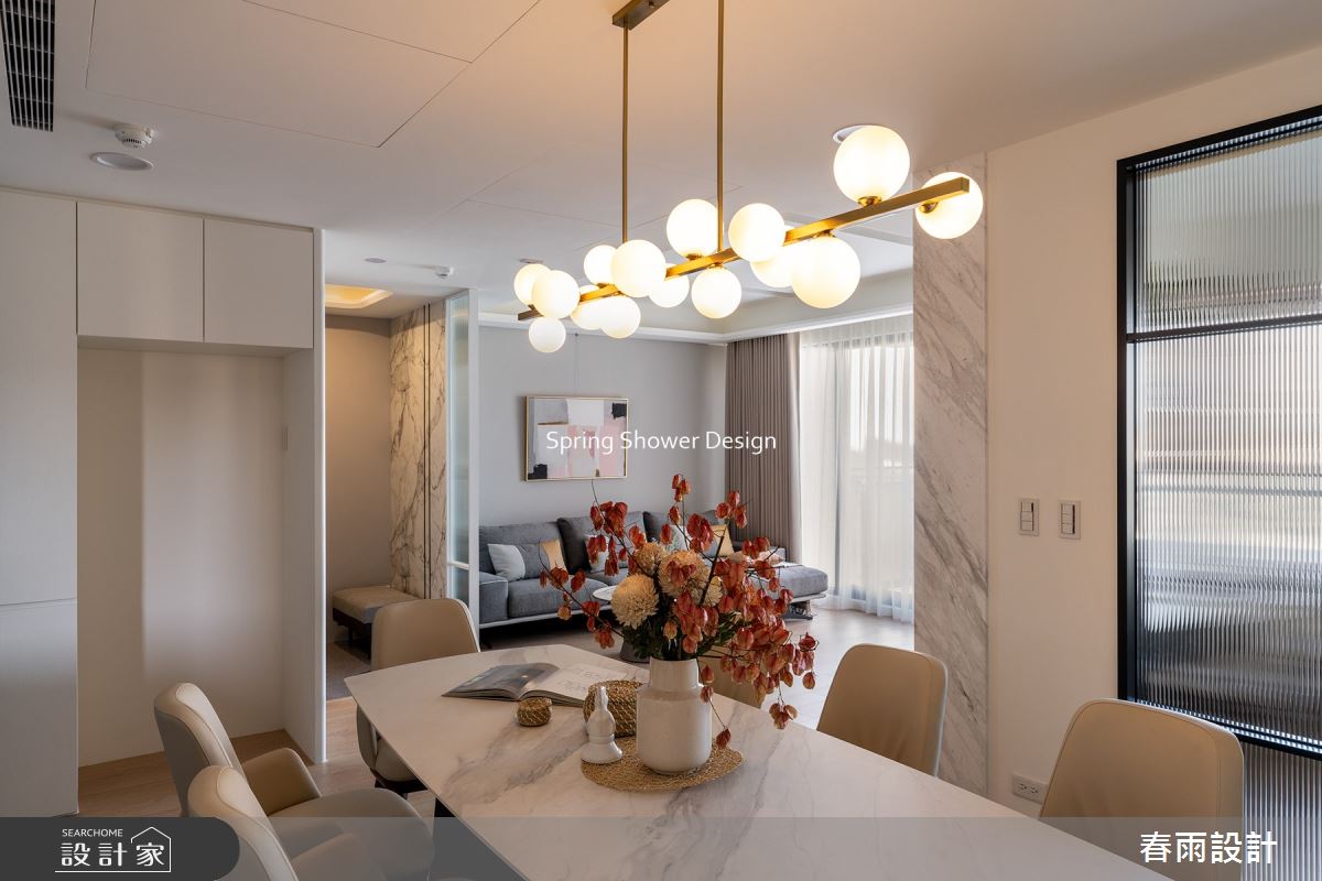 新成屋(5年以下)＿現代風客廳餐廳案例圖片＿春雨設計＿春雨_203 青埔hello棧之17
