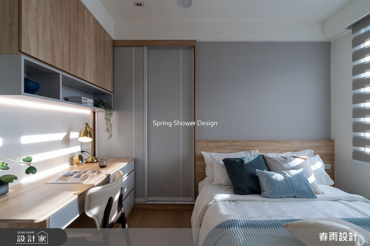 新成屋(5年以下)＿現代風臥室案例圖片＿春雨設計＿春雨_203 青埔hello棧之34