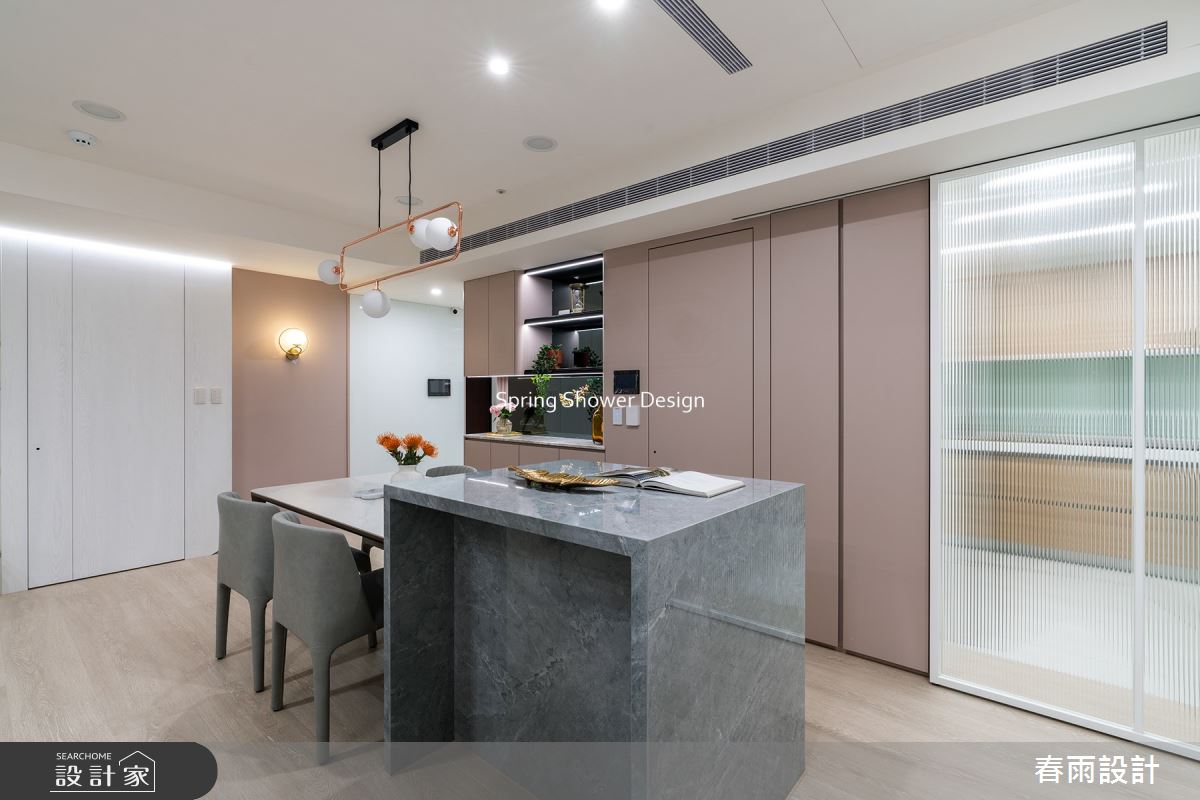 新成屋(5年以下)＿現代風餐廳中島案例圖片＿春雨設計＿春雨_204 海山花園之4