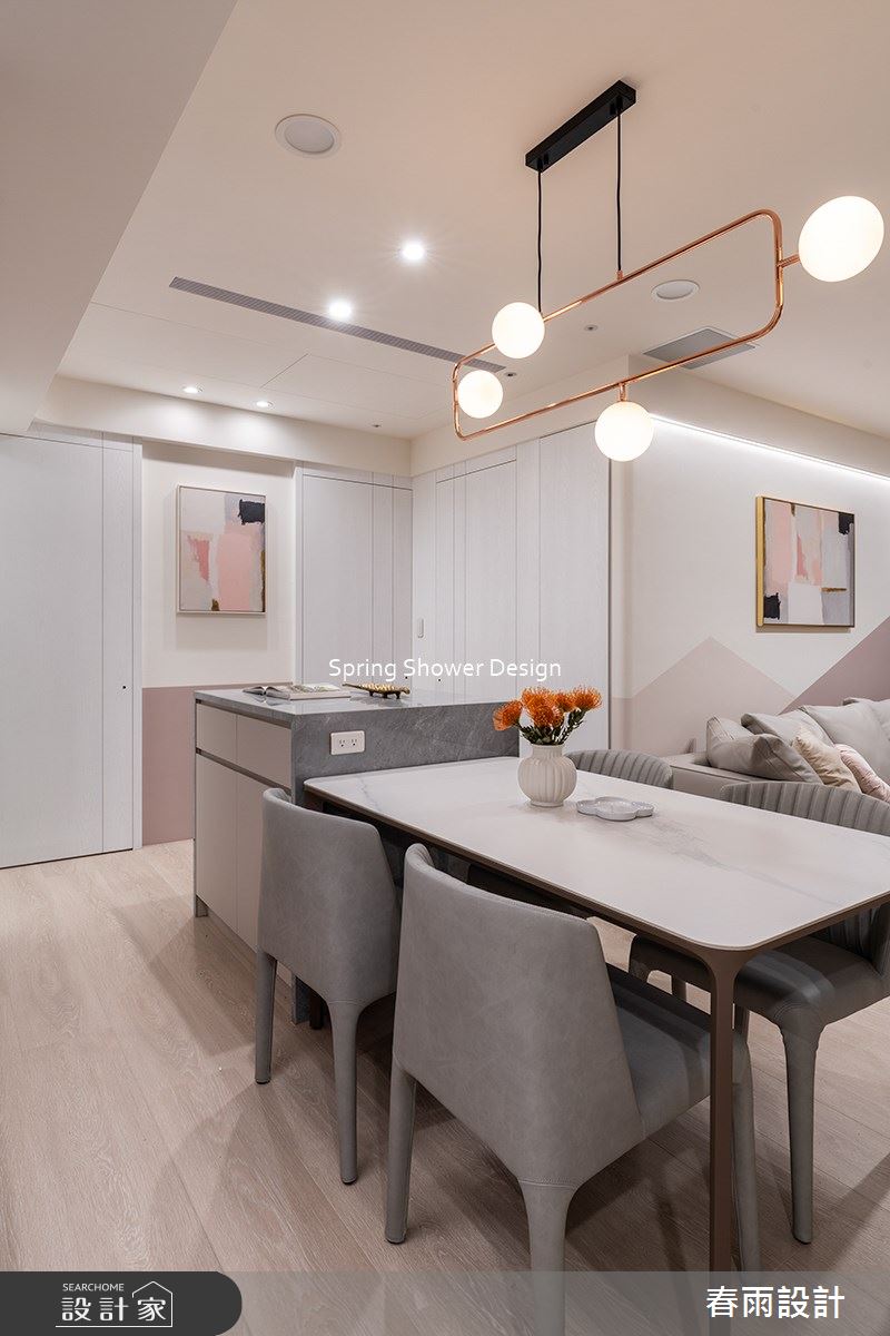 新成屋(5年以下)＿現代風餐廳中島案例圖片＿春雨設計＿春雨_204 海山花園之6