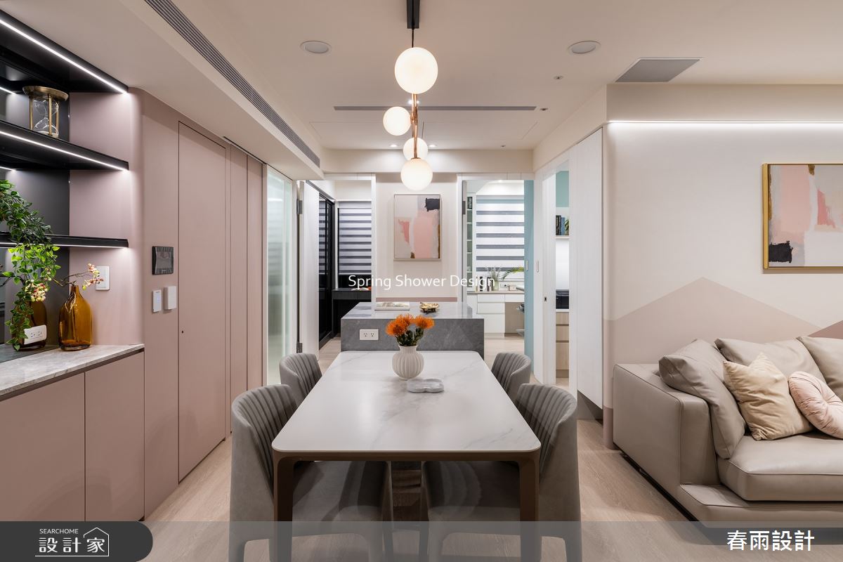 新成屋(5年以下)＿現代風餐廳中島案例圖片＿春雨設計＿春雨_204 海山花園之7