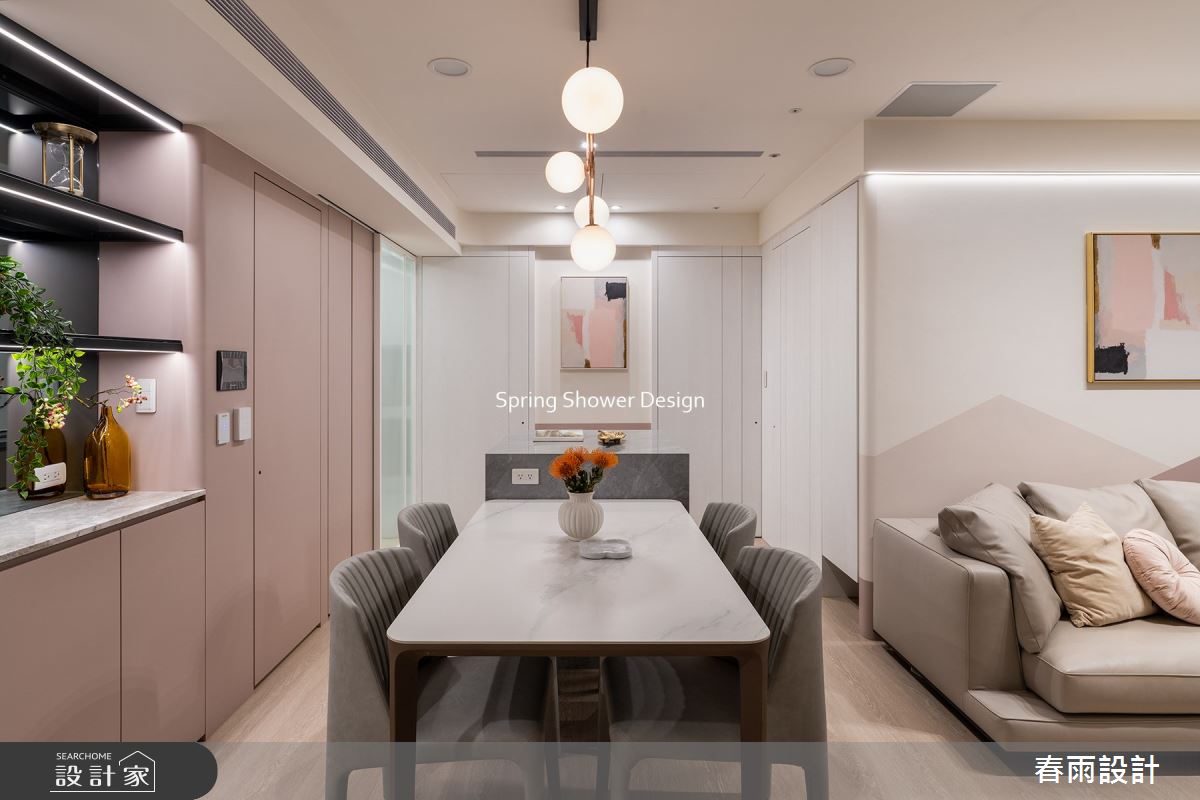 新成屋(5年以下)＿現代風客廳餐廳中島案例圖片＿春雨設計＿春雨_204 海山花園之8