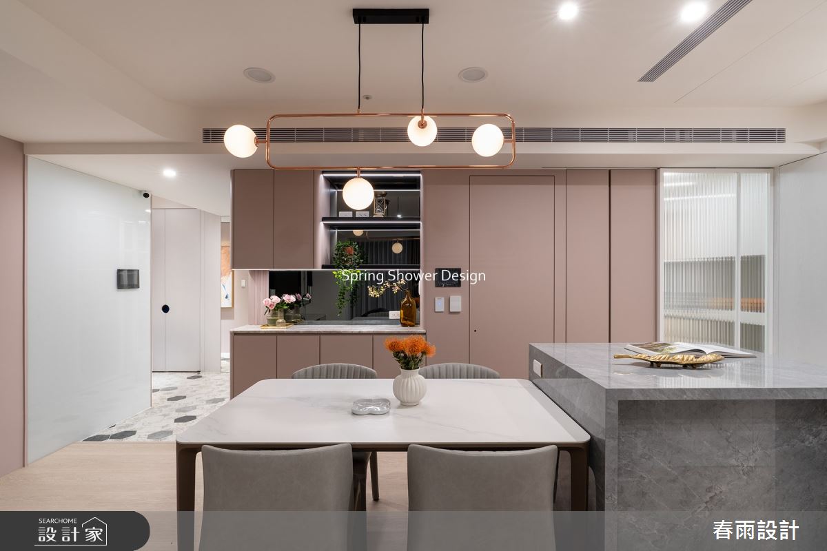 新成屋(5年以下)＿現代風玄關餐廳中島案例圖片＿春雨設計＿春雨_204 海山花園之9