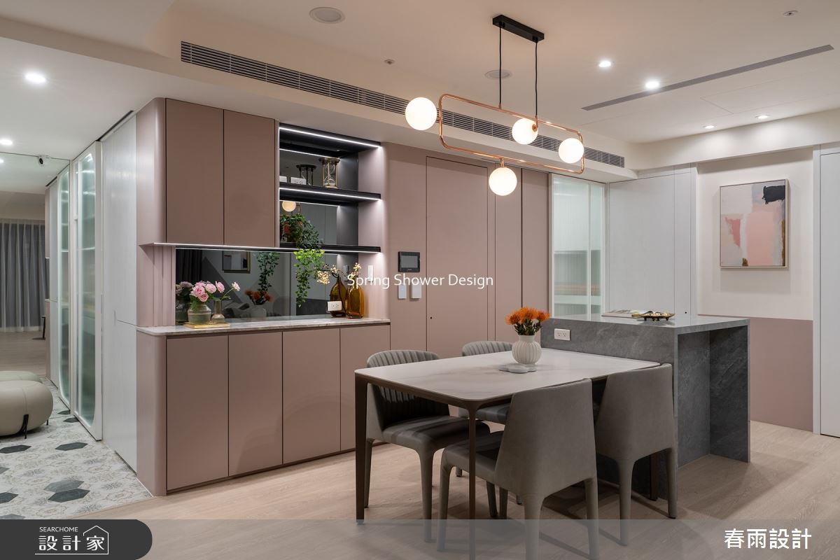新成屋(5年以下)＿現代風玄關餐廳中島案例圖片＿春雨設計＿春雨_204 海山花園之10