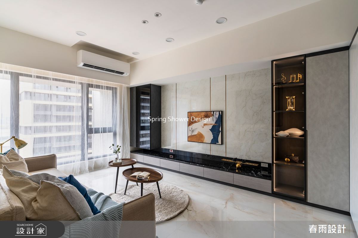 新成屋(5年以下)＿現代風客廳案例圖片＿春雨設計＿春雨_206 久泰翠品之7