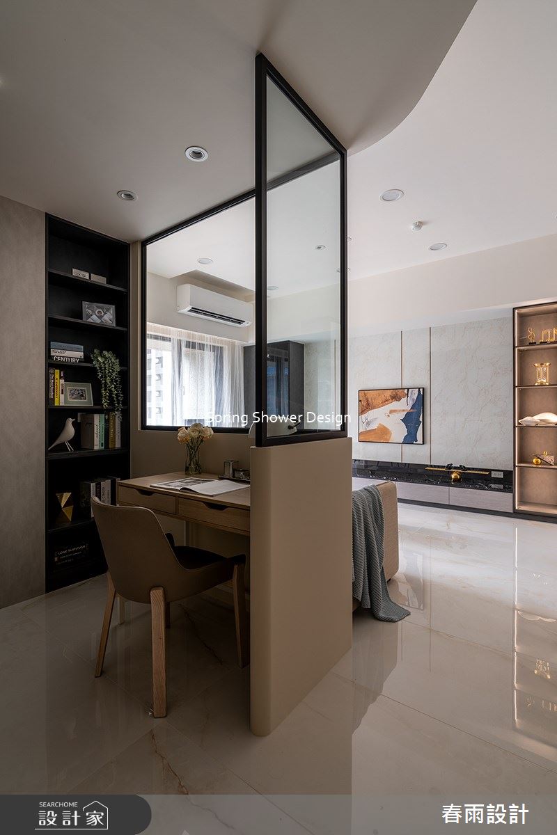 新成屋(5年以下)＿現代風客廳書房工作區案例圖片＿春雨設計＿春雨_206 久泰翠品之19