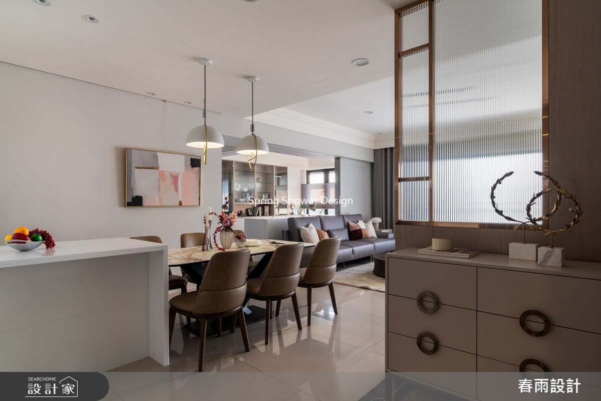 新成屋(5年以下)＿現代風玄關客廳餐廳中島案例圖片＿春雨設計＿春雨_207 皇翔PARK之2