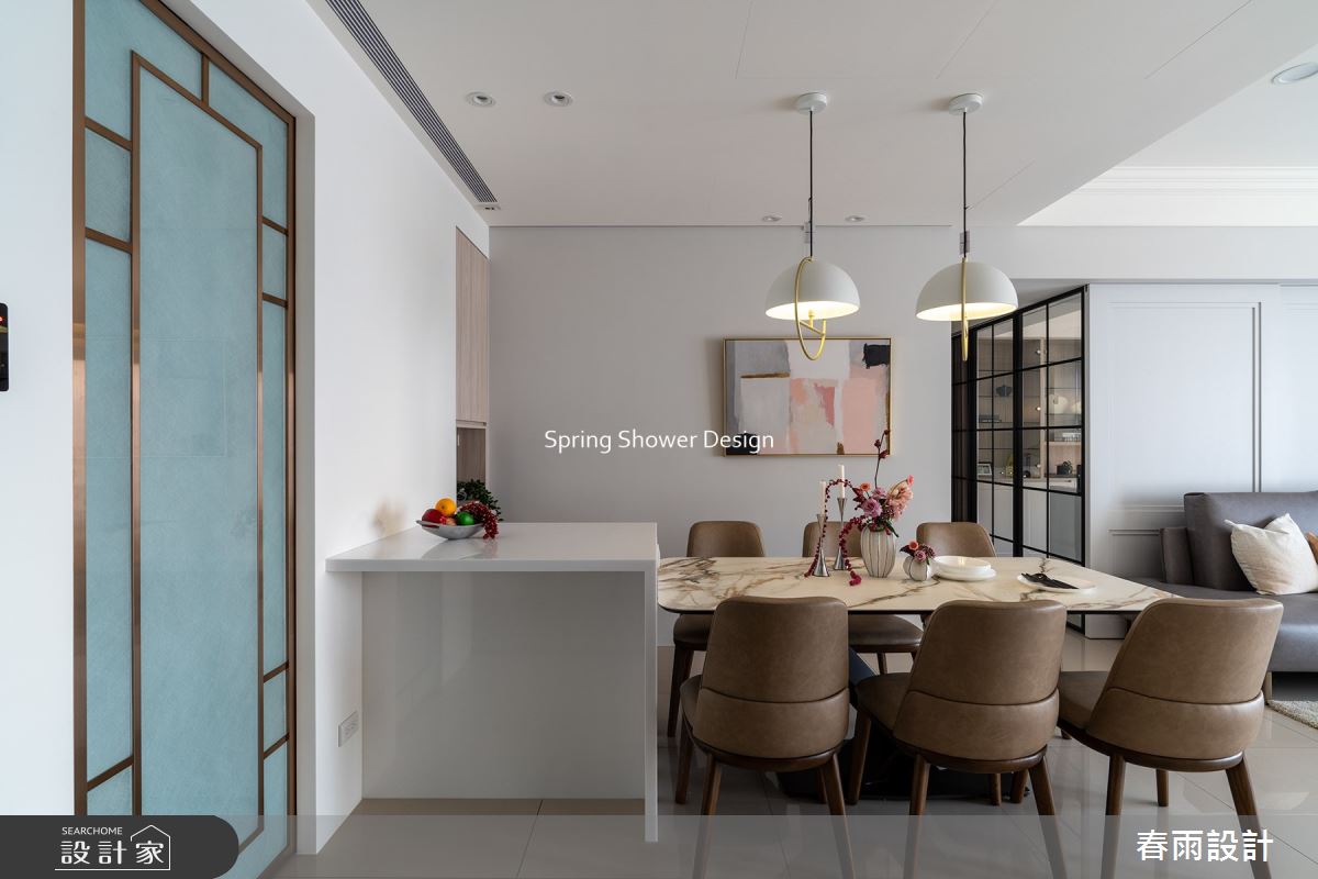 新成屋(5年以下)＿現代風餐廳中島案例圖片＿春雨設計＿春雨_207 皇翔PARK之3