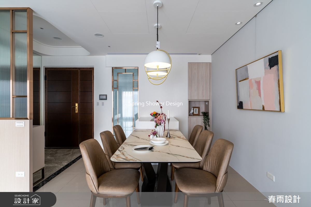 新成屋(5年以下)＿現代風玄關餐廳中島案例圖片＿春雨設計＿春雨_207 皇翔PARK之4