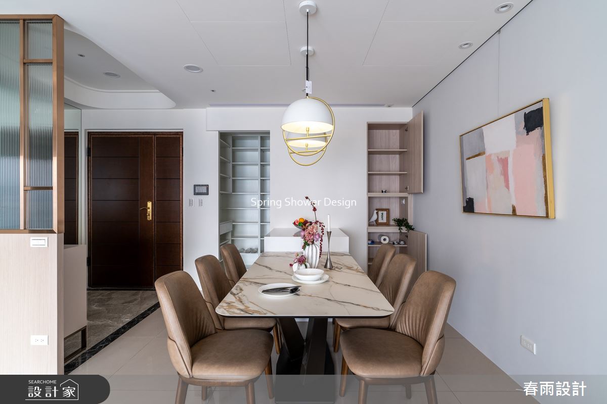 新成屋(5年以下)＿現代風玄關餐廳中島案例圖片＿春雨設計＿春雨_207 皇翔PARK之5
