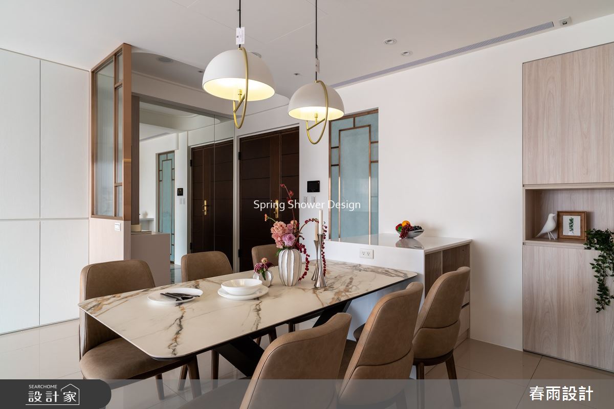 新成屋(5年以下)＿現代風玄關餐廳中島案例圖片＿春雨設計＿春雨_207 皇翔PARK之8