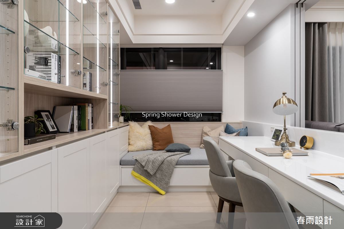 新成屋(5年以下)＿現代風書房工作區臥榻案例圖片＿春雨設計＿春雨_207 皇翔PARK之17