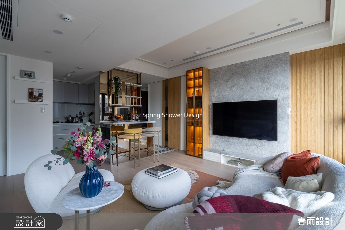 新成屋(5年以下)＿現代風客廳餐廳廚房吧檯案例圖片＿春雨設計＿春雨_208 華固馥儷之15