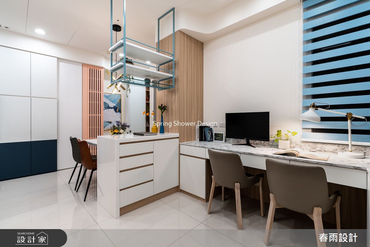 新成屋(5年以下)＿北歐風餐廳書房工作區案例圖片＿春雨設計＿春雨_210 中租御景2之15