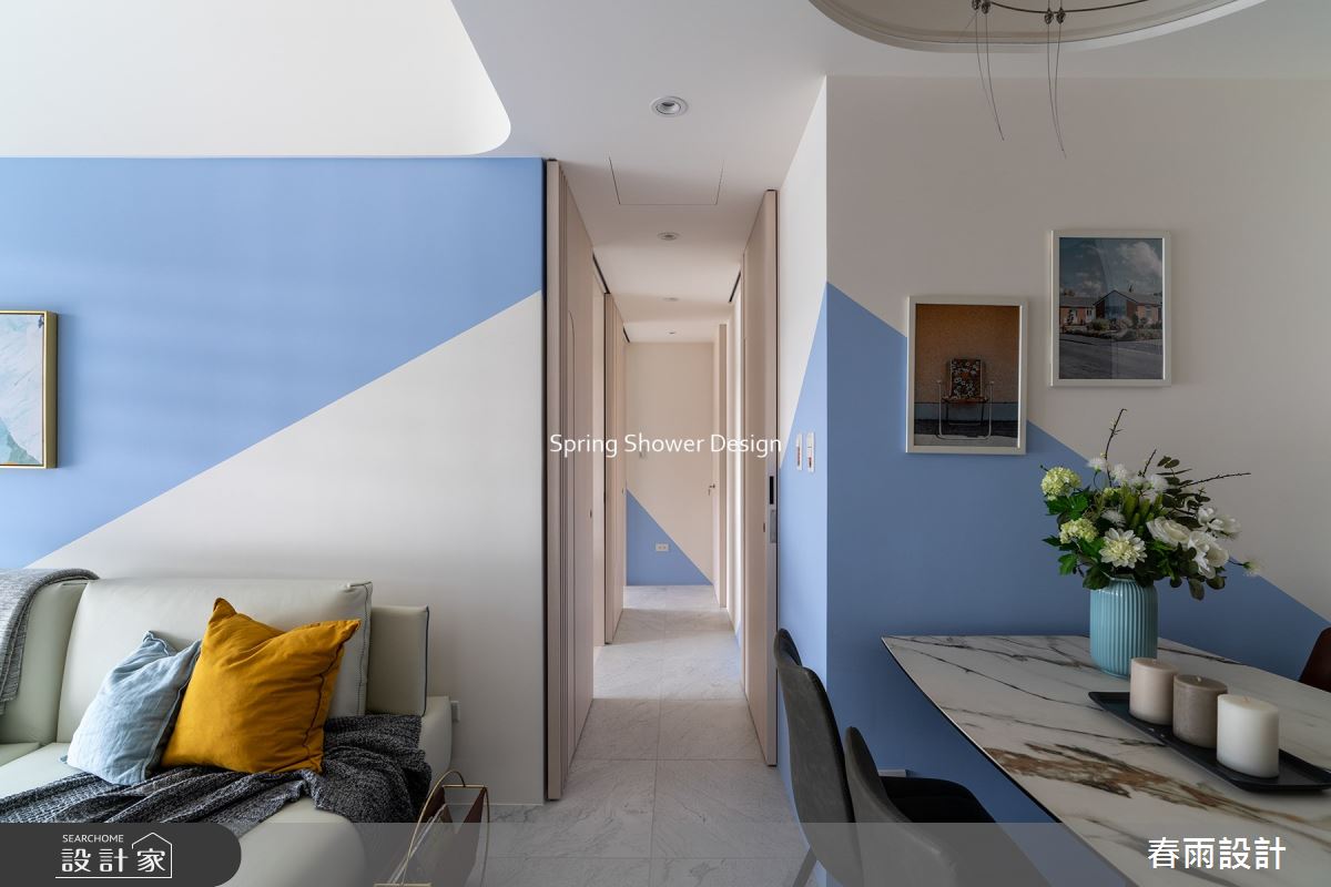 新成屋(5年以下)＿北歐風客廳餐廳走廊案例圖片＿春雨設計＿春雨_211 中租御景3之8
