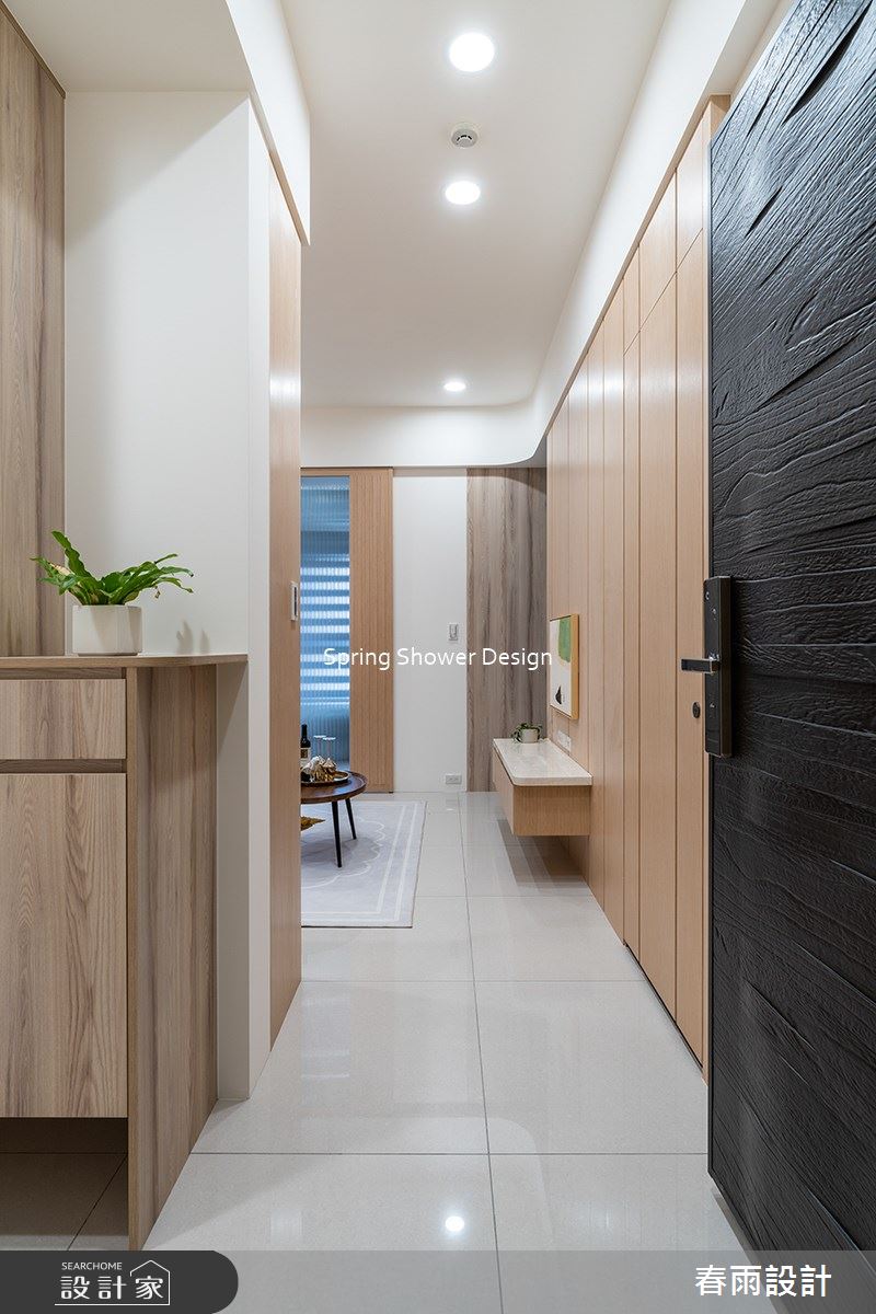 11坪新成屋(5年以下)＿現代風玄關案例圖片＿春雨設計＿春雨_212 中租御景1之1