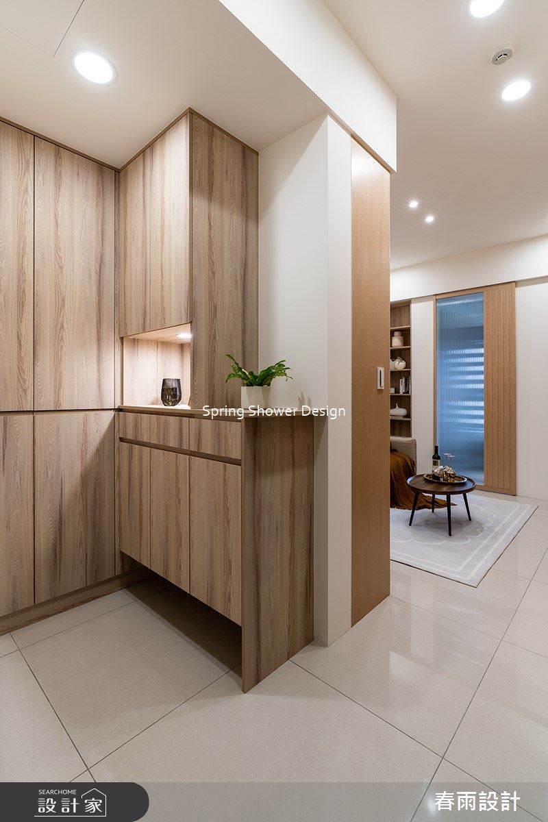 11坪新成屋(5年以下)＿現代風玄關案例圖片＿春雨設計＿春雨_212 中租御景1之3