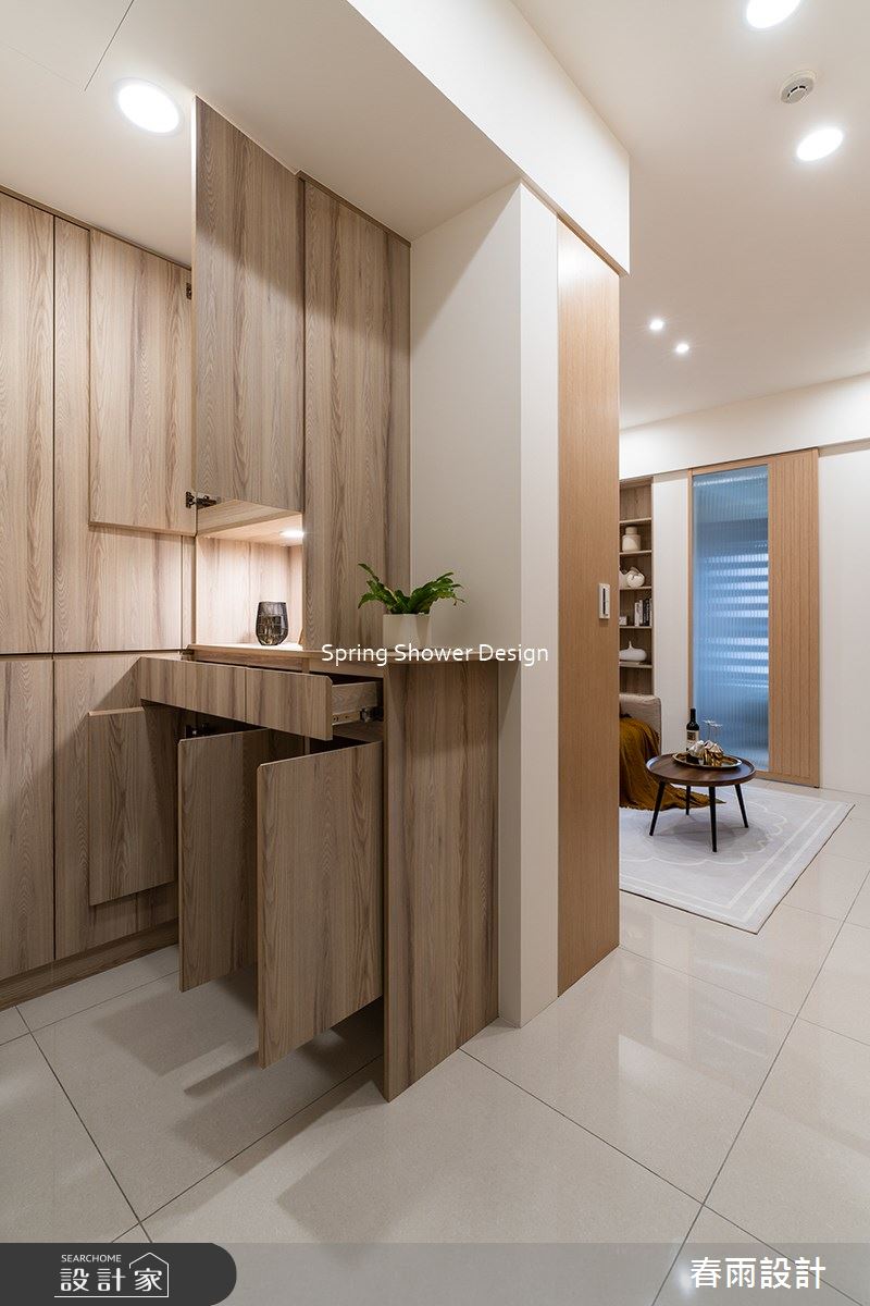 11坪新成屋(5年以下)＿現代風玄關案例圖片＿春雨設計＿春雨_212 中租御景1之5