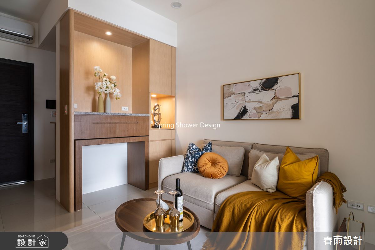 11坪新成屋(5年以下)＿現代風客廳佛堂案例圖片＿春雨設計＿春雨_212 中租御景1之6
