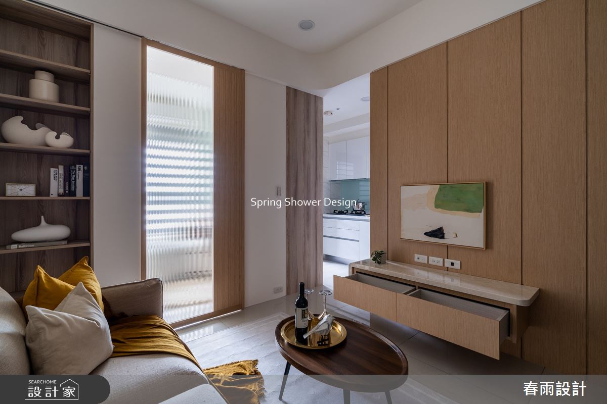 11坪新成屋(5年以下)＿現代風客廳廚房案例圖片＿春雨設計＿春雨_212 中租御景1之10