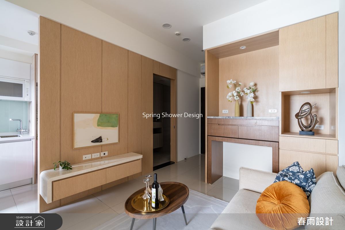 11坪新成屋(5年以下)＿現代風客廳廚房浴室佛堂案例圖片＿春雨設計＿春雨_212 中租御景1之13