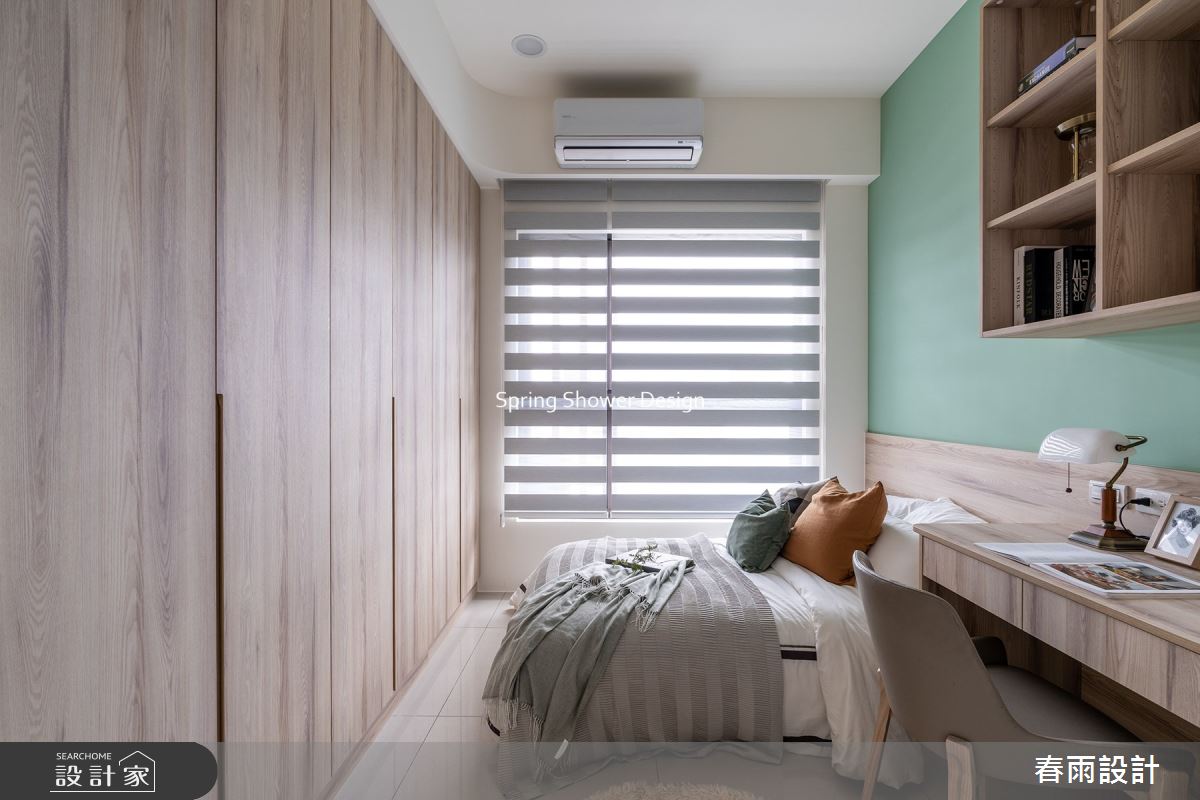 11坪新成屋(5年以下)＿現代風臥室案例圖片＿春雨設計＿春雨_212 中租御景1之14