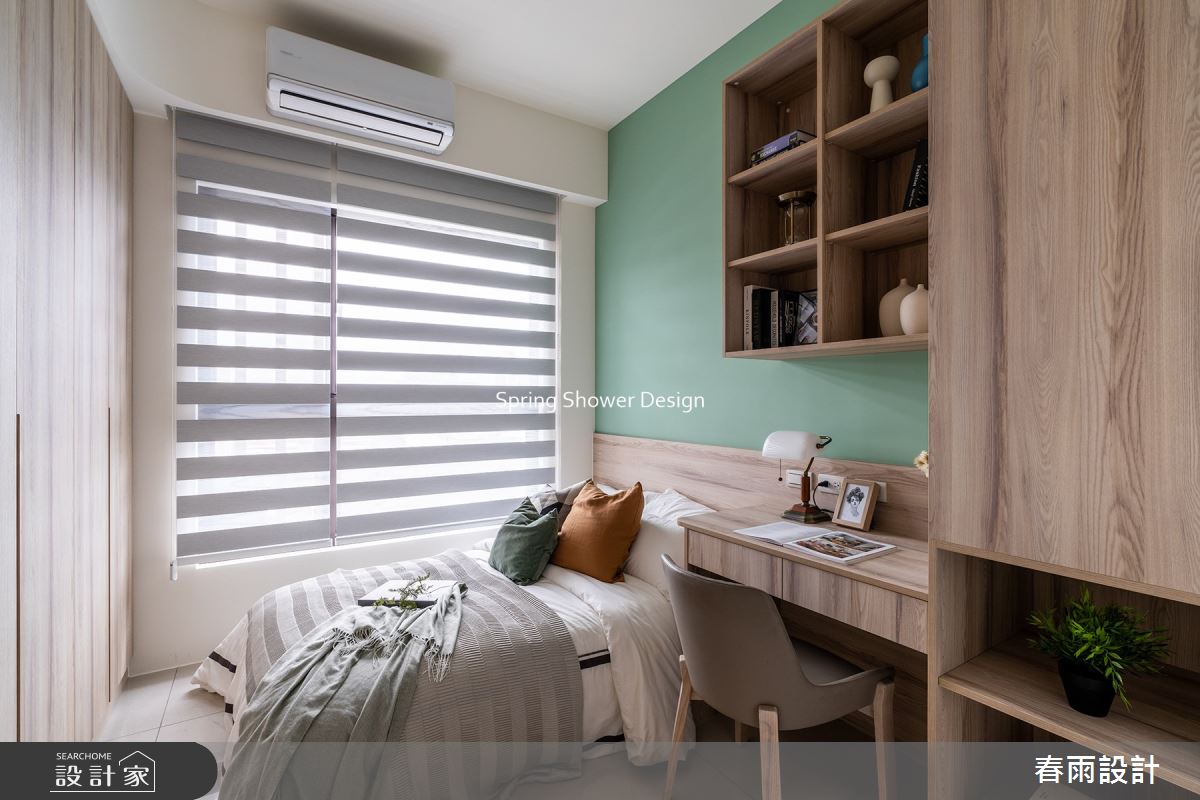 11坪新成屋(5年以下)＿現代風臥室案例圖片＿春雨設計＿春雨_212 中租御景1之15