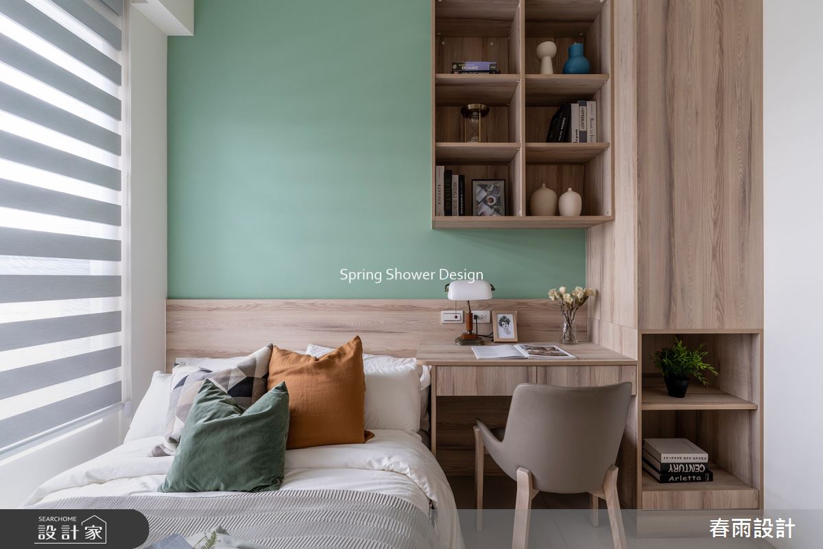 11坪新成屋(5年以下)＿現代風臥室案例圖片＿春雨設計＿春雨_212 中租御景1之18