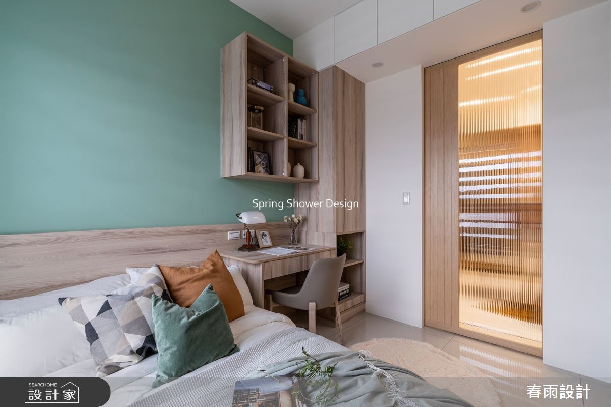 11坪新成屋(5年以下)＿現代風臥室案例圖片＿春雨設計＿春雨_212 中租御景1之21