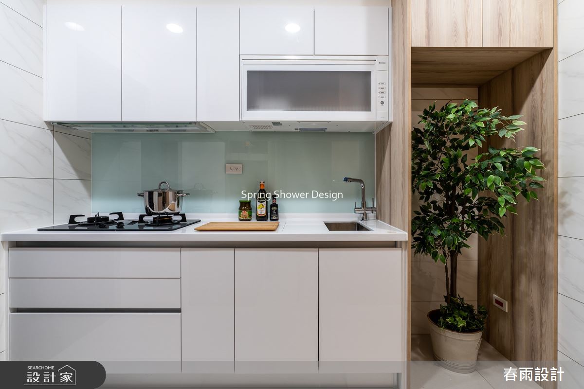11坪新成屋(5年以下)＿現代風廚房案例圖片＿春雨設計＿春雨_212 中租御景1之29