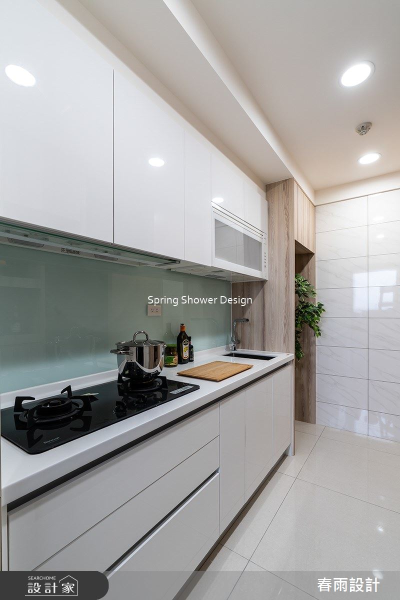 11坪新成屋(5年以下)＿現代風廚房案例圖片＿春雨設計＿春雨_212 中租御景1之30