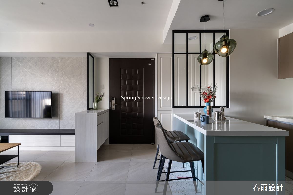 新成屋(5年以下)＿美式風玄關客廳吧檯案例圖片＿春雨設計＿春雨_213 台中共好Melody之7