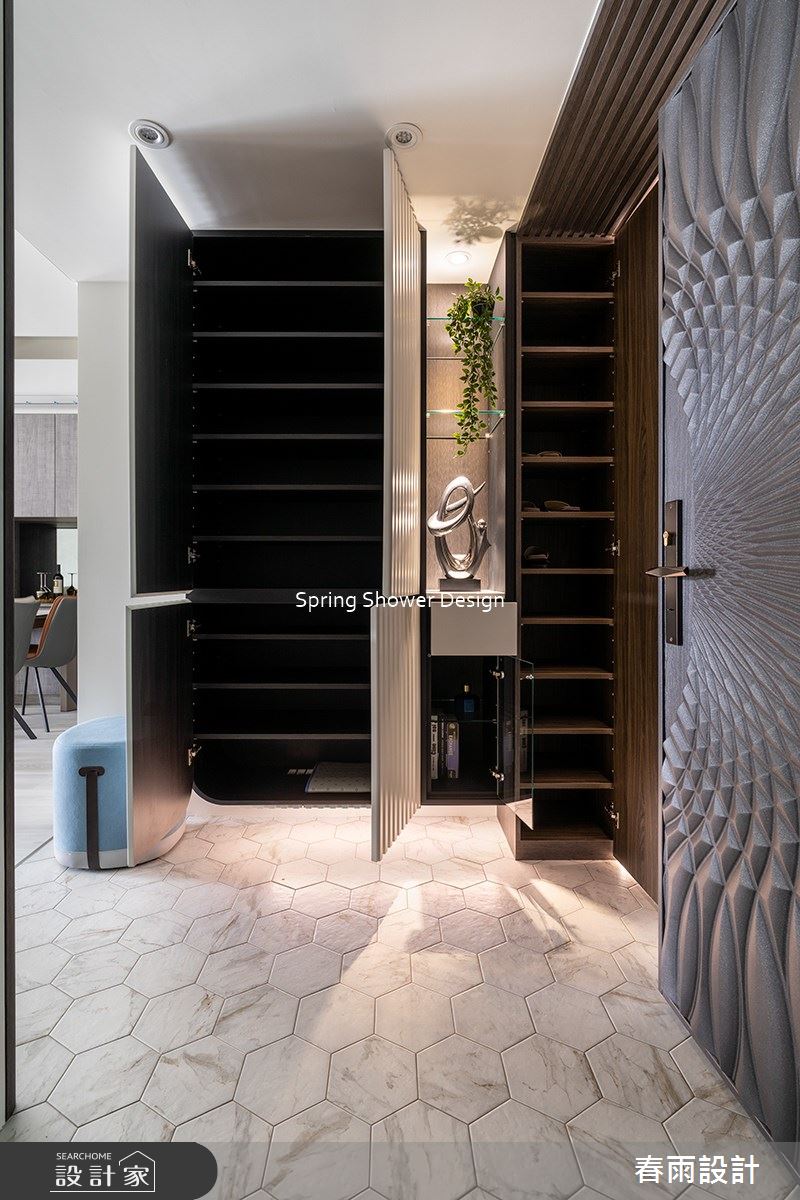 23坪新成屋(5年以下)＿現代風玄關案例圖片＿春雨設計＿春雨_214 城市莊園之2