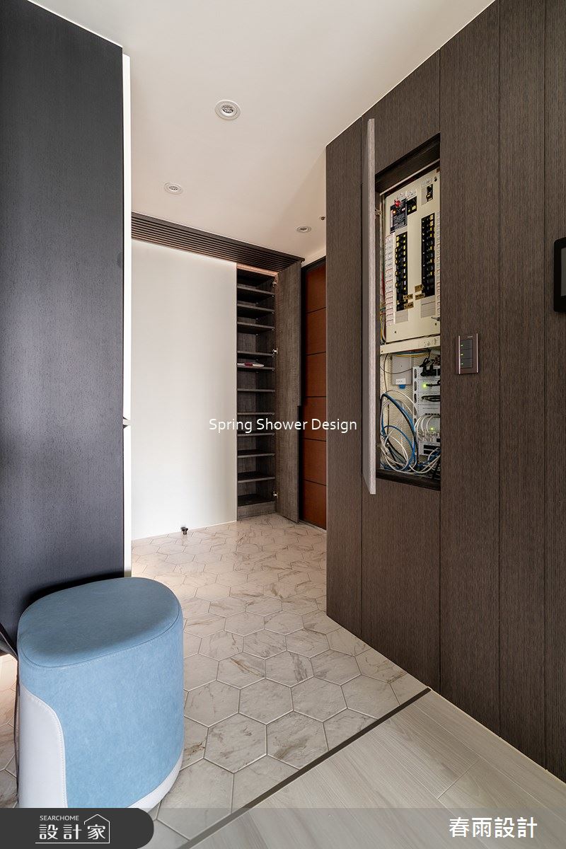 23坪新成屋(5年以下)＿現代風玄關案例圖片＿春雨設計＿春雨_214 城市莊園之3