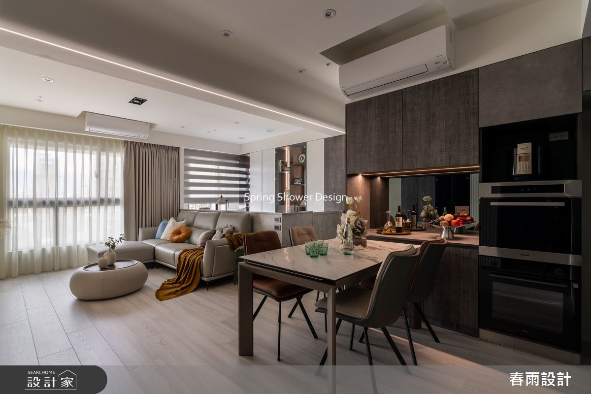 23坪新成屋(5年以下)＿現代風客廳餐廳案例圖片＿春雨設計＿春雨_214 城市莊園之4