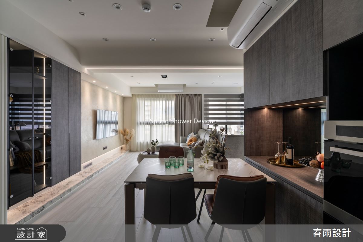 23坪新成屋(5年以下)＿現代風客廳餐廳案例圖片＿春雨設計＿春雨_214 城市莊園之5