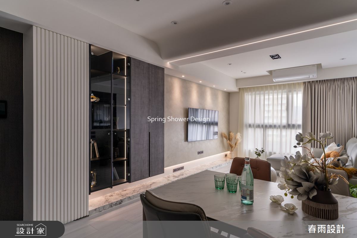 23坪新成屋(5年以下)＿現代風客廳餐廳案例圖片＿春雨設計＿春雨_214 城市莊園之6