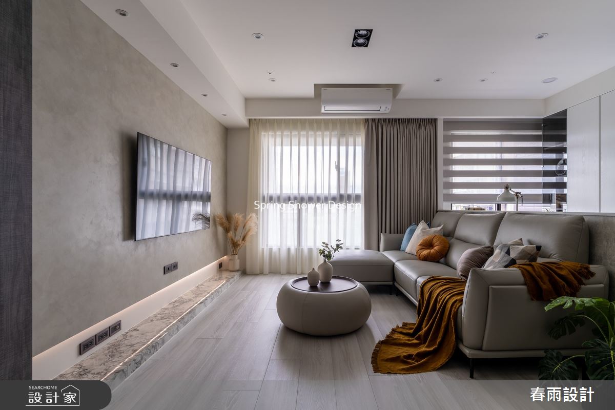 23坪新成屋(5年以下)＿現代風客廳案例圖片＿春雨設計＿春雨_214 城市莊園之8