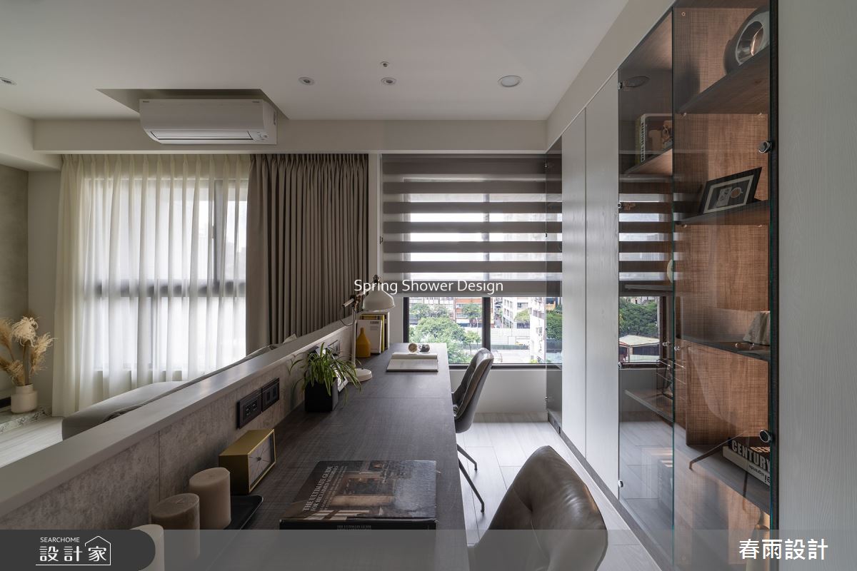 23坪新成屋(5年以下)＿現代風書房工作區案例圖片＿春雨設計＿春雨_214 城市莊園之10