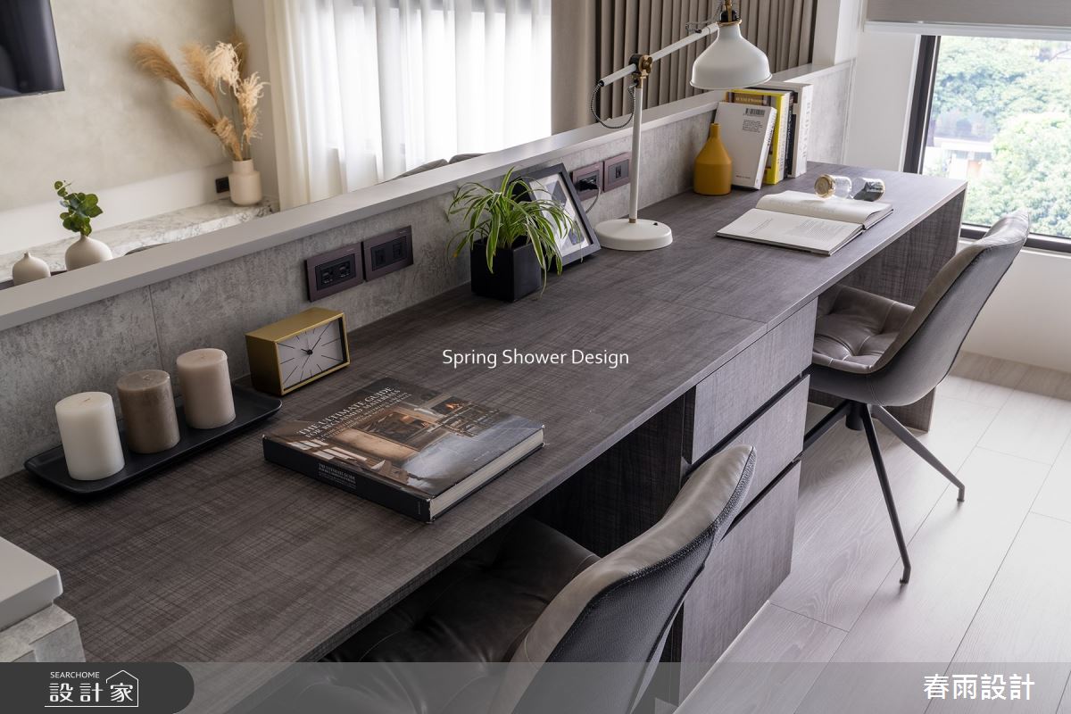 23坪新成屋(5年以下)＿現代風書房工作區案例圖片＿春雨設計＿春雨_214 城市莊園之12