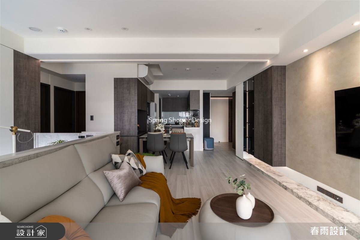 23坪新成屋(5年以下)＿現代風客廳餐廳案例圖片＿春雨設計＿春雨_214 城市莊園之16