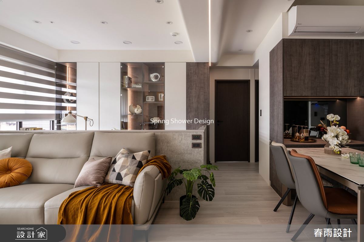 23坪新成屋(5年以下)＿現代風客廳餐廳案例圖片＿春雨設計＿春雨_214 城市莊園之18