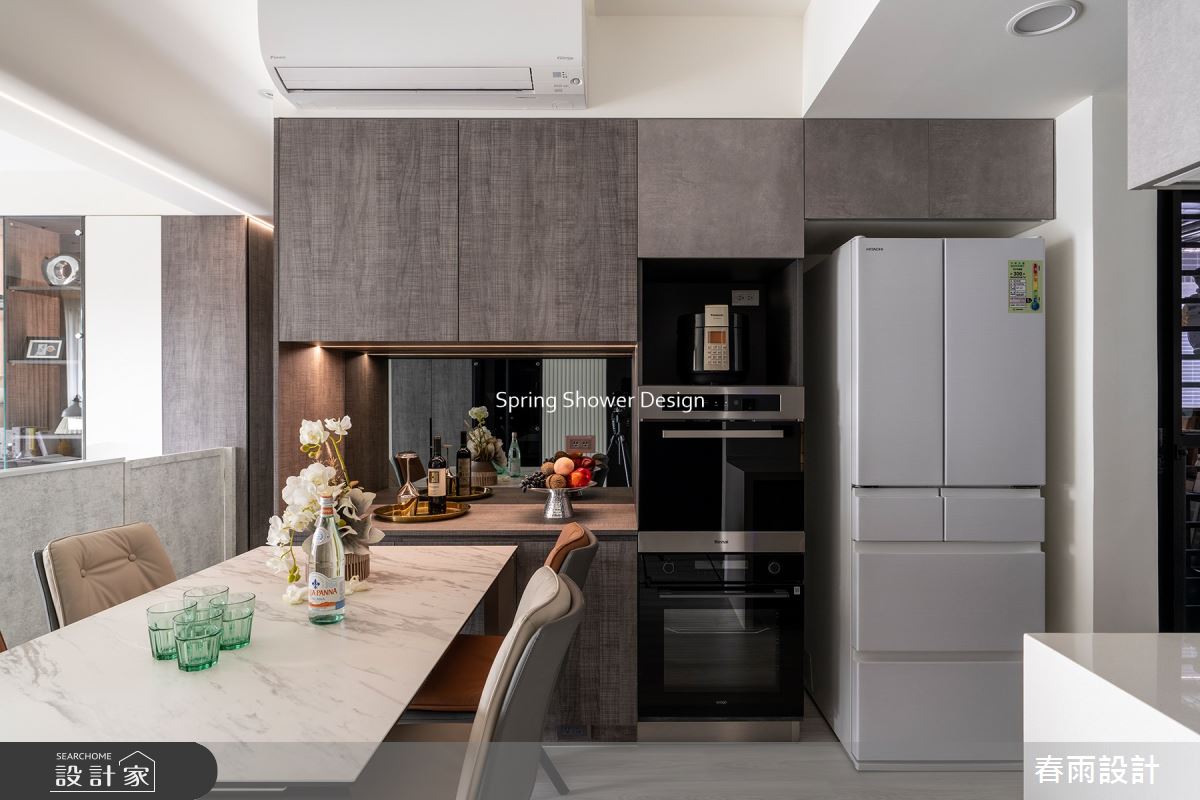 23坪新成屋(5年以下)＿現代風餐廳廚房案例圖片＿春雨設計＿春雨_214 城市莊園之19