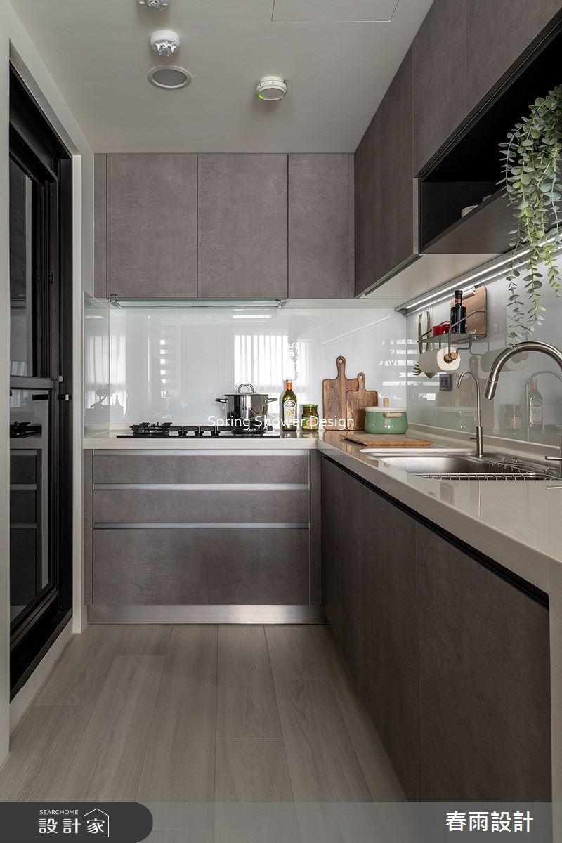 23坪新成屋(5年以下)＿現代風廚房案例圖片＿春雨設計＿春雨_214 城市莊園之20