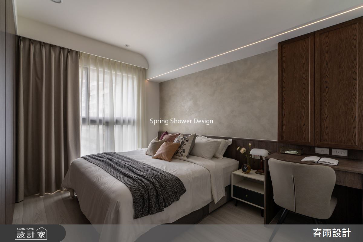 23坪新成屋(5年以下)＿現代風臥室案例圖片＿春雨設計＿春雨_214 城市莊園之24