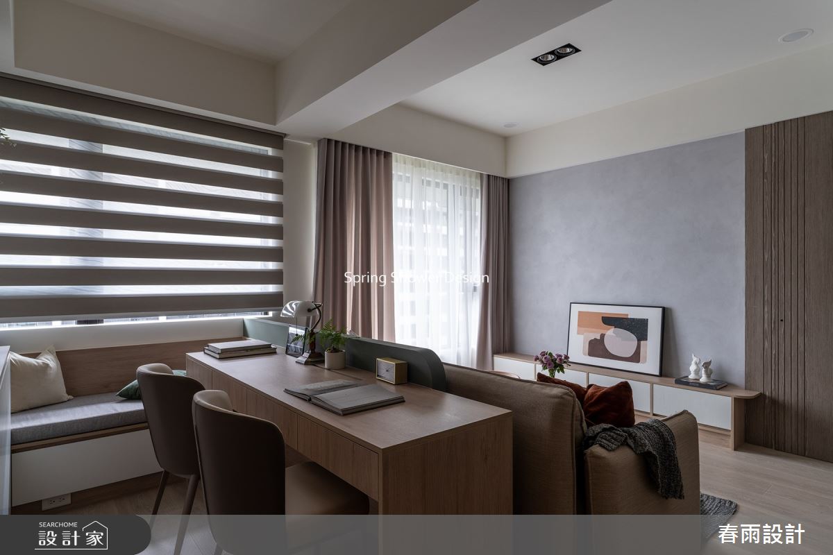 新成屋(5年以下)＿現代風客廳書房工作區臥榻案例圖片＿春雨設計＿春雨_216 華固馥麗2之4