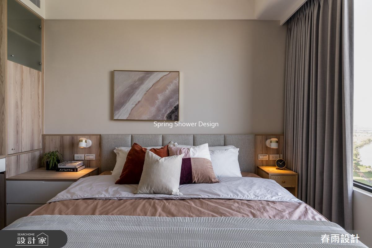 新成屋(5年以下)＿北歐風臥室案例圖片＿春雨設計＿春雨_220 遠雄豐河之21