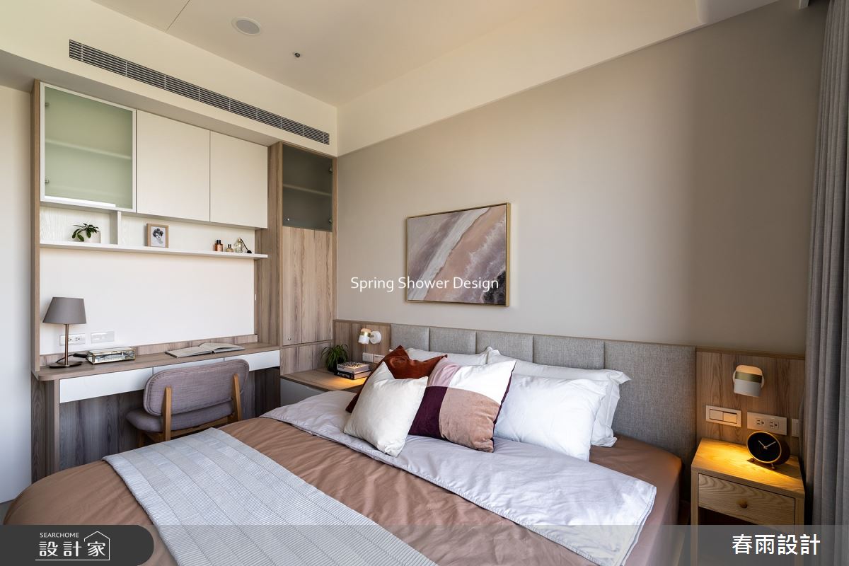 新成屋(5年以下)＿北歐風臥室案例圖片＿春雨設計＿春雨_220 遠雄豐河之22