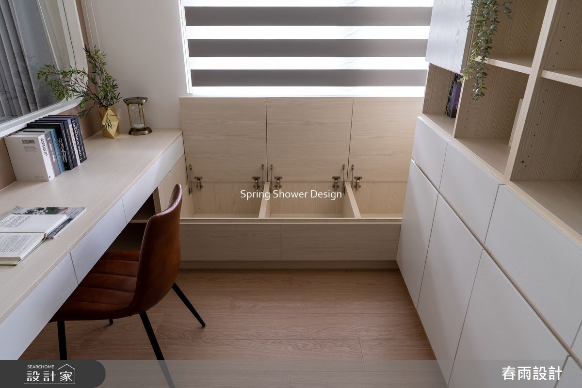 新成屋(5年以下)＿北歐風書房工作區臥榻案例圖片＿春雨設計＿春雨_221 璞有聲之18